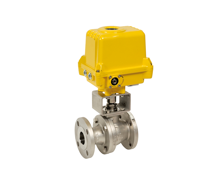Stainless steel ball valve 515 IIT ANSI 150 1/2'' + SA05X 230V AC